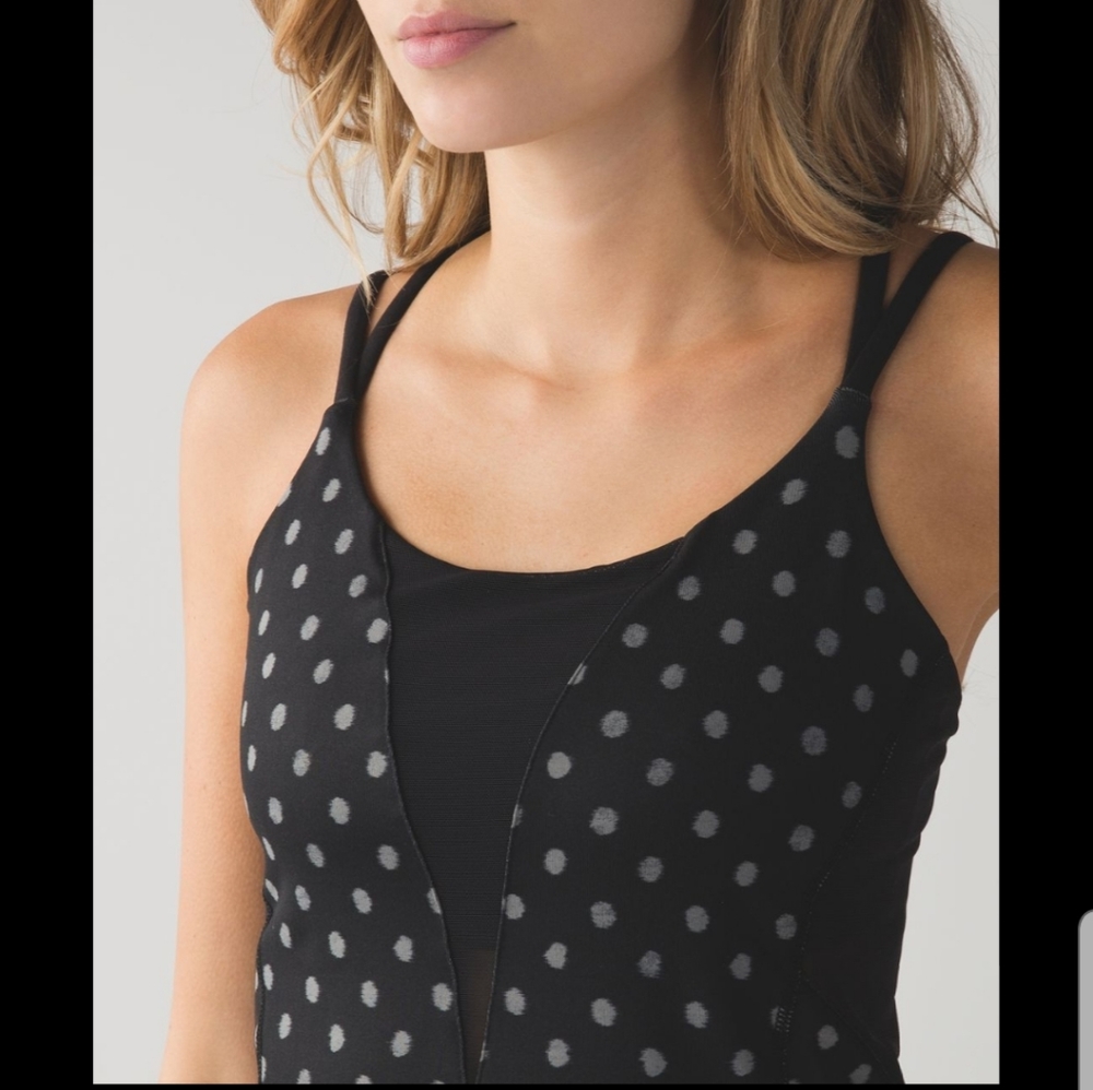 Lululemon polka dot tank top
